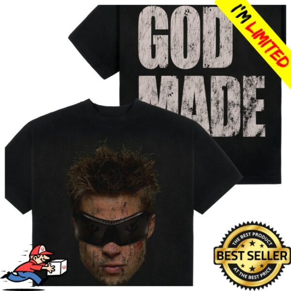 Godmadeclo Store Merch Basement Brawler Black T-Shirt