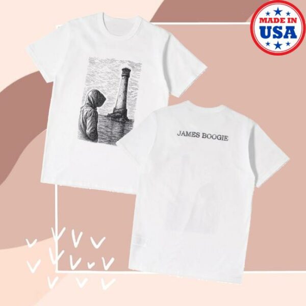 James Boogie Merch Store Fr’025 Graphic Mercusuar White T-Shirt