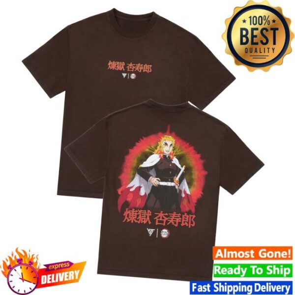 Hypland Merch Store Demon Slayer Rengoku Air Brush Shirt