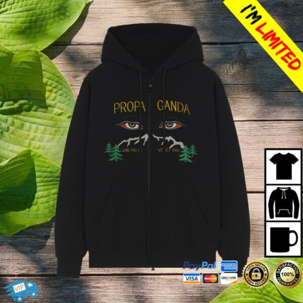 Propaganda Clothing Store Merch Peak Zip Hoodie