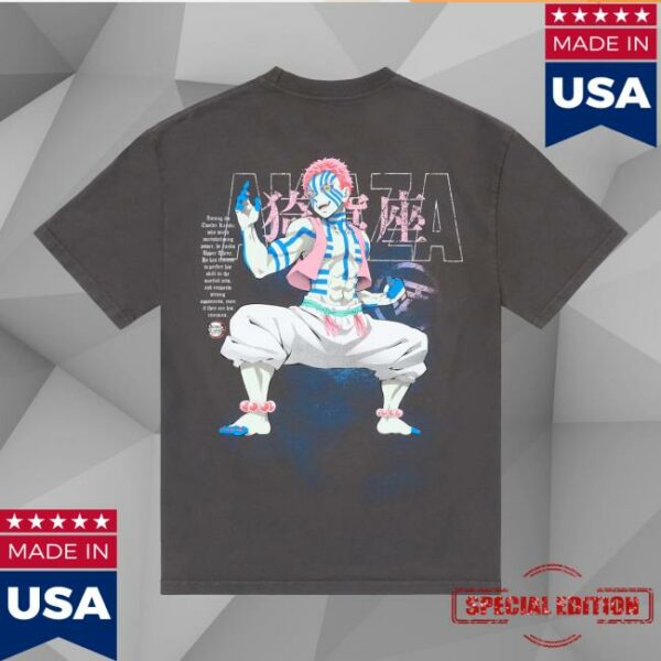 Hypland Store Merch Demon Slayer Akaza Stance Shirt