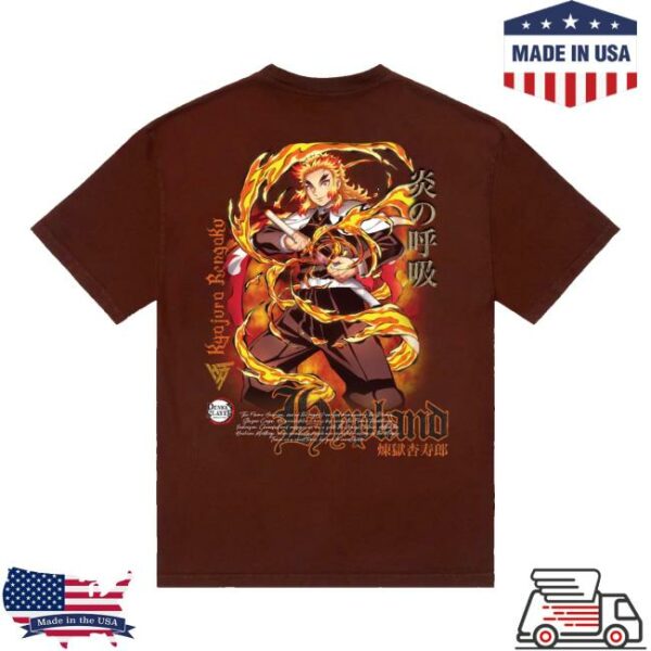 Hypland Store Merch Demon Slayer Rengoku Flame Shirt