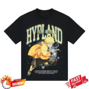 Hypland Merch Store Demon Slayer Thunder Clap Shirt Black