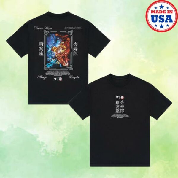 Hypland Merch Store Demon Slayer Versus Face Off Shirt Black