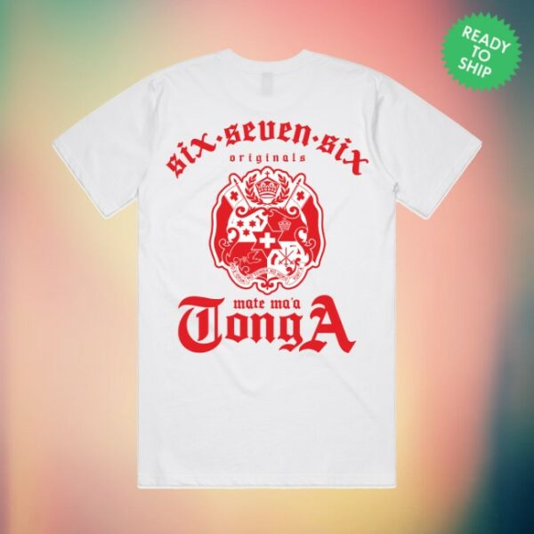 Poetik 685 Store Merch Originals Mate Ma’A Tonga White Tee