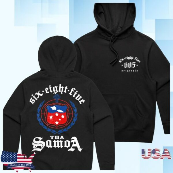 Poetik 685 Store Merch Originals 685 Toa Samoa Black Hoodie