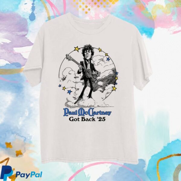 Paul Mccartney Store Merch Got Back Illustration T-Shirt