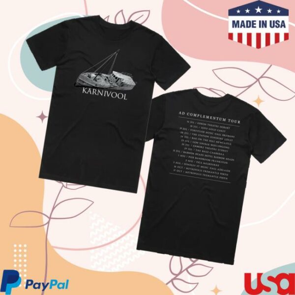 Karnivool Merch Store Ad Complementum Tour Tee