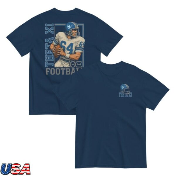 Thetaxi Store Merch Theta Xi Football T-Shirt