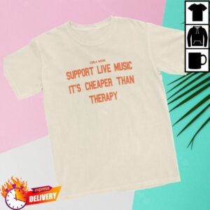 Warner Music Store Merch Support Live Music Therapy T-Shirt