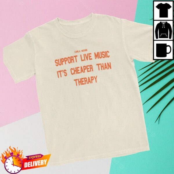Warner Music Store Merch Support Live Music Therapy T-Shirt