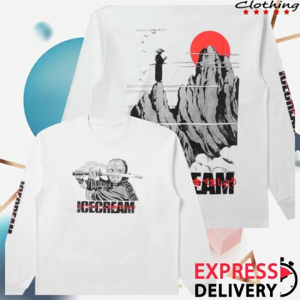 Bbcicecream Store Merch Icecream Train Harder Long-Sleeve Tee