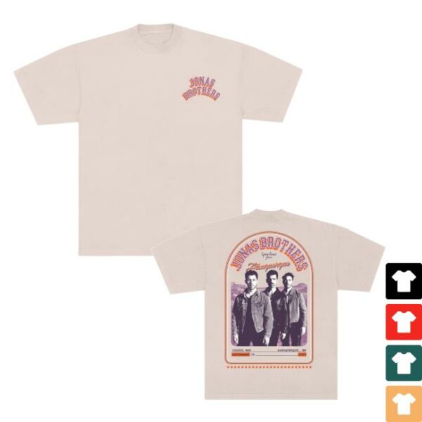 Jonas Brothers Merch Store Greetings From Your Hometown Albuquerque Nm Tee