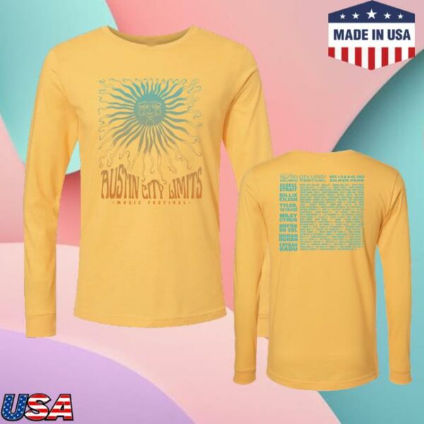 Aclfestival Store Merch Trippy Sun Unisex Long Sleeve Tee