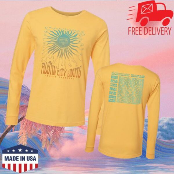 Aclfestival Store Merch Trippy Sun Unisex Long Sleeve Tee