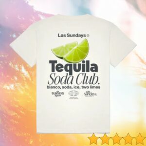 Los Sundays Store Merch The Tequila Soda Club Blanc White Tee