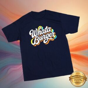 Whataburger Store Merch Navy Script Tee