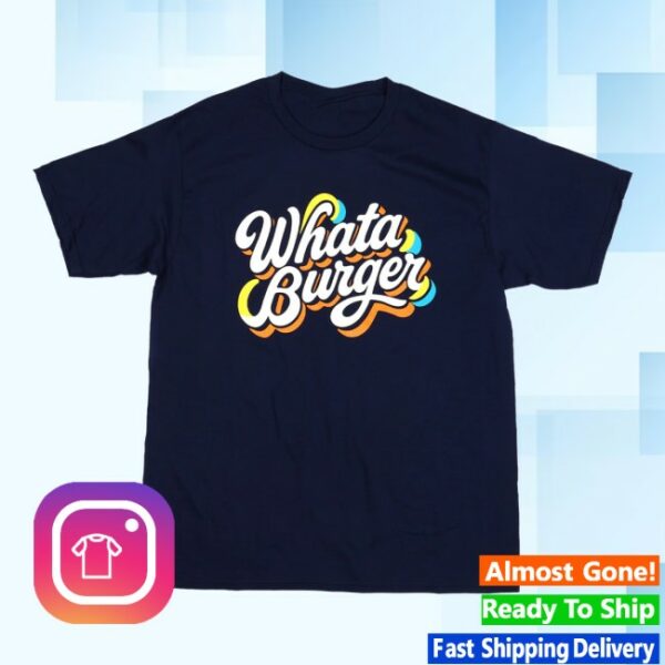 Whataburger Store Merch Navy Script Tee