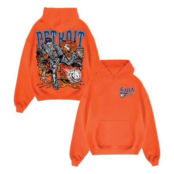 Sana Detroit Merch Store Skubal Hoodie Orange