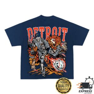 Sana Detroit Merch Store Skubal Tee Blue Sana Detroit Merch Store Skubal Tee Blue