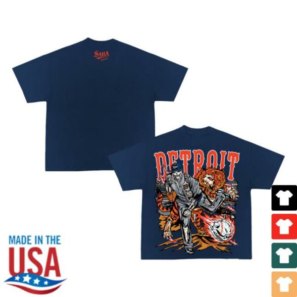 Sana Detroit Merch Store Skubal Tee Blue