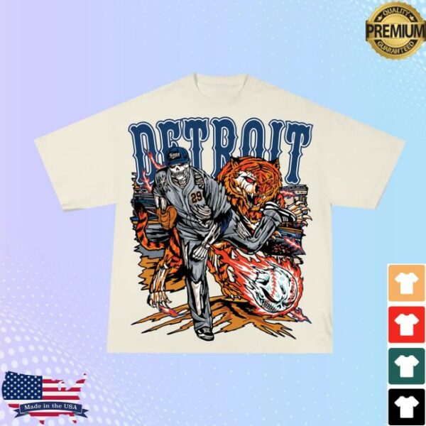Sana Detroit Merch Store Skubal Tee Cream