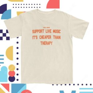 Warner Music Merch Store Support Live Music Therapy T-Shirt