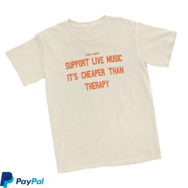 Warner Music Merch Store Support Live Music Therapy T-Shirt
