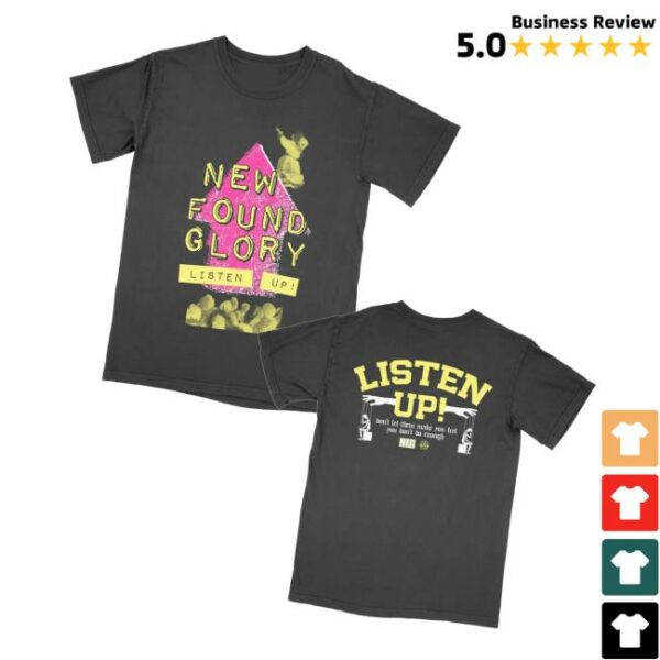 Pure Noise Merch Store Listen Up Black Tee