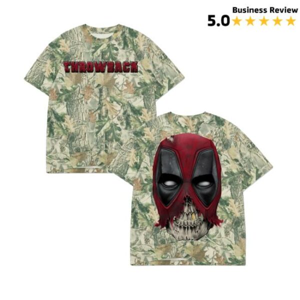 Throwback City Shop Merch Throwback Deadpool Tee Camo