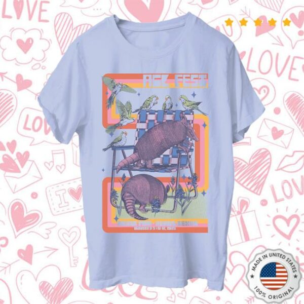 Acl Festival Merch Store Dillo Lineup Tee