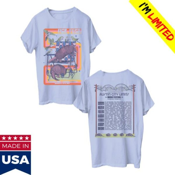 Acl Festival Merch Store Dillo Lineup Tee