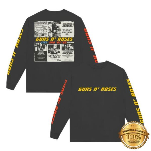 Guns N’ Roses Official Store Merch Live Era Long Sleeve