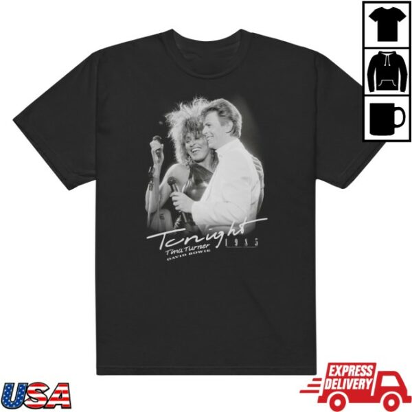 David Bowie Store Merch Bowie & Tina Tonight 1985 T-Shirt
