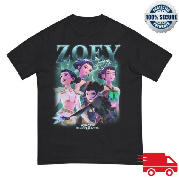 Netflix Store Merch Kpop Demon Hunters Zoey Heartthrob Comfort Colors T-Shirt