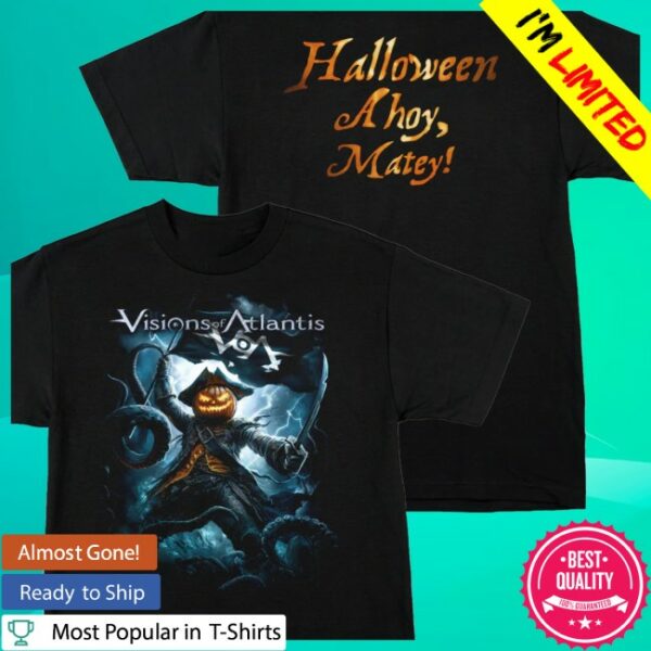 Indiemerchstore Visions Of Atlantis Halloween Ahoy, Matey T-Shirt