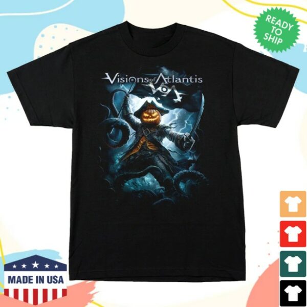 Indiemerchstore Visions Of Atlantis Halloween Ahoy, Matey T-Shirt