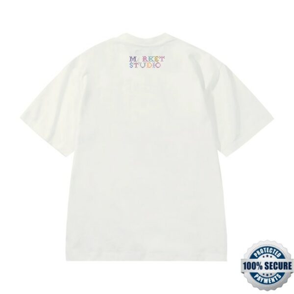 Market Studios Store Merch Folk Fitted Bear T-Shirt