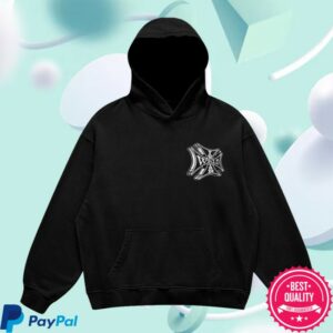 Wrldinvsn Store Merch Sponsor Black White Hoodie