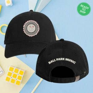 Merch Jungle Store Ball Park Music Smiley Cap