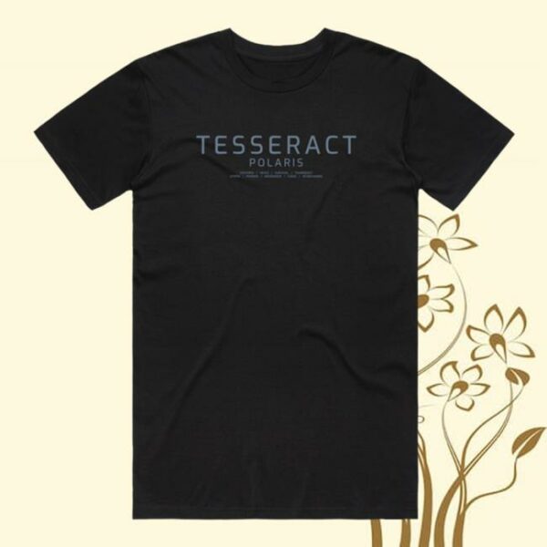 Tesseract Band Merch Store Polaris 10 Year Anniversary T-Shirt Black
