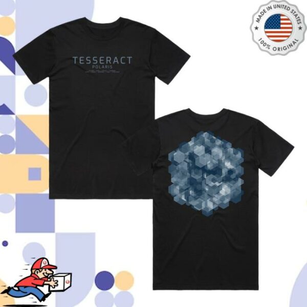 Tesseract Band Merch Store Polaris 10 Year Anniversary T-Shirt Black