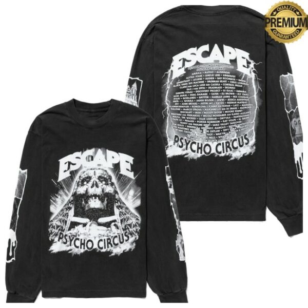 Insomniac Shop Store Merch Escape Skull Lineup LS Tee