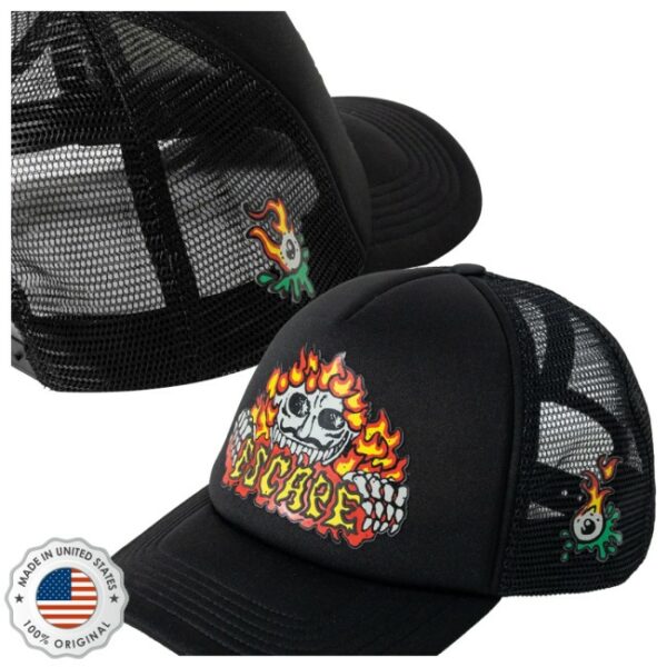 Insomniac Shop Store Merch Flaming Circus Trucker Hat