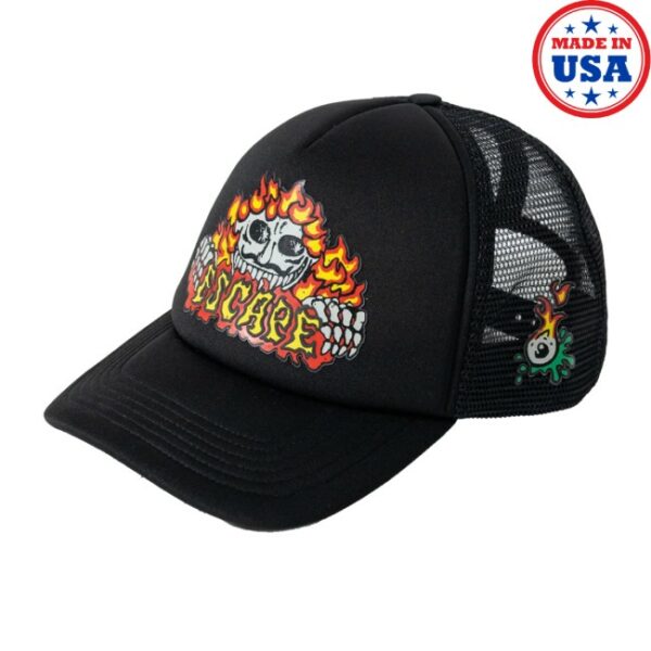 Insomniac Shop Store Merch Flaming Circus Trucker Hat