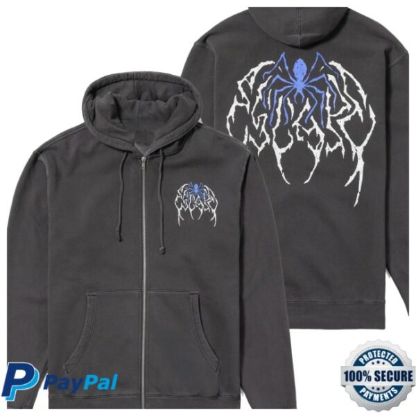 Insomniac Shop Store Merch Escape The Spider Zip Hoodie