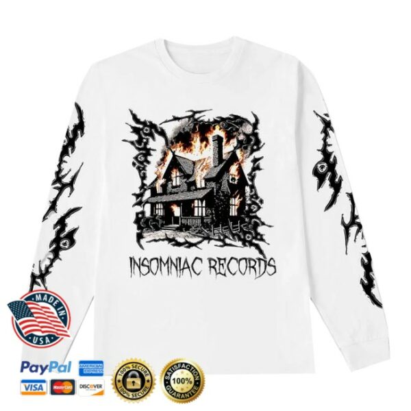 Insomniac Shop Store Merch Burning House Beats LS Tee