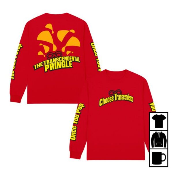 Making Time Is Rad Merch Store Transcendental Pringle Long Sleeve Red