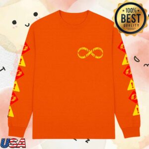 Making Time Is Rad Merch Store Warning Long Sleeve Orange