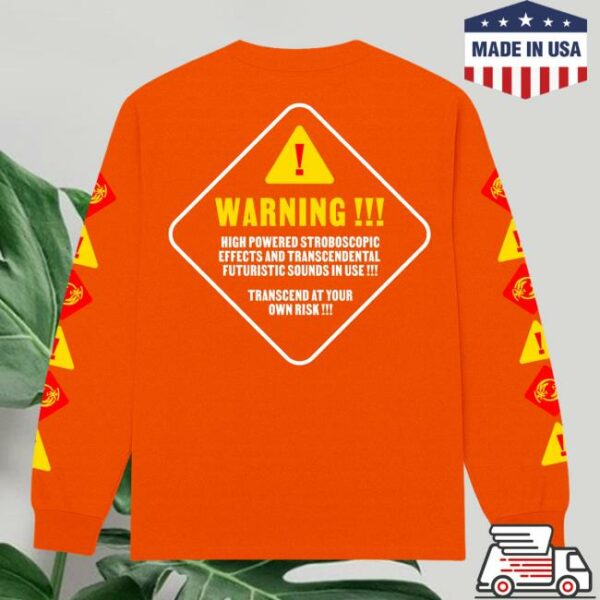 Making Time Is Rad Merch Store Warning Long Sleeve Orange
